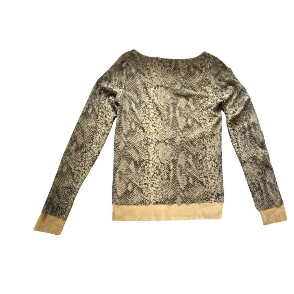 Stunning Rare 90s limited mesh snakeskin‎ top The Limited small EUC